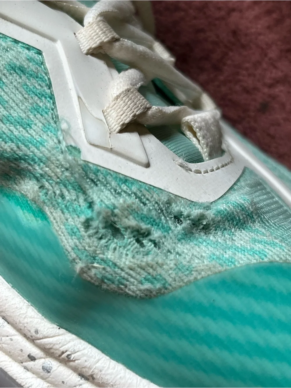 MOOLAH Women's Mint Green Athletic Sneakers.Some stains and rips as shown.
